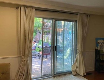 Sliding door cut out, before